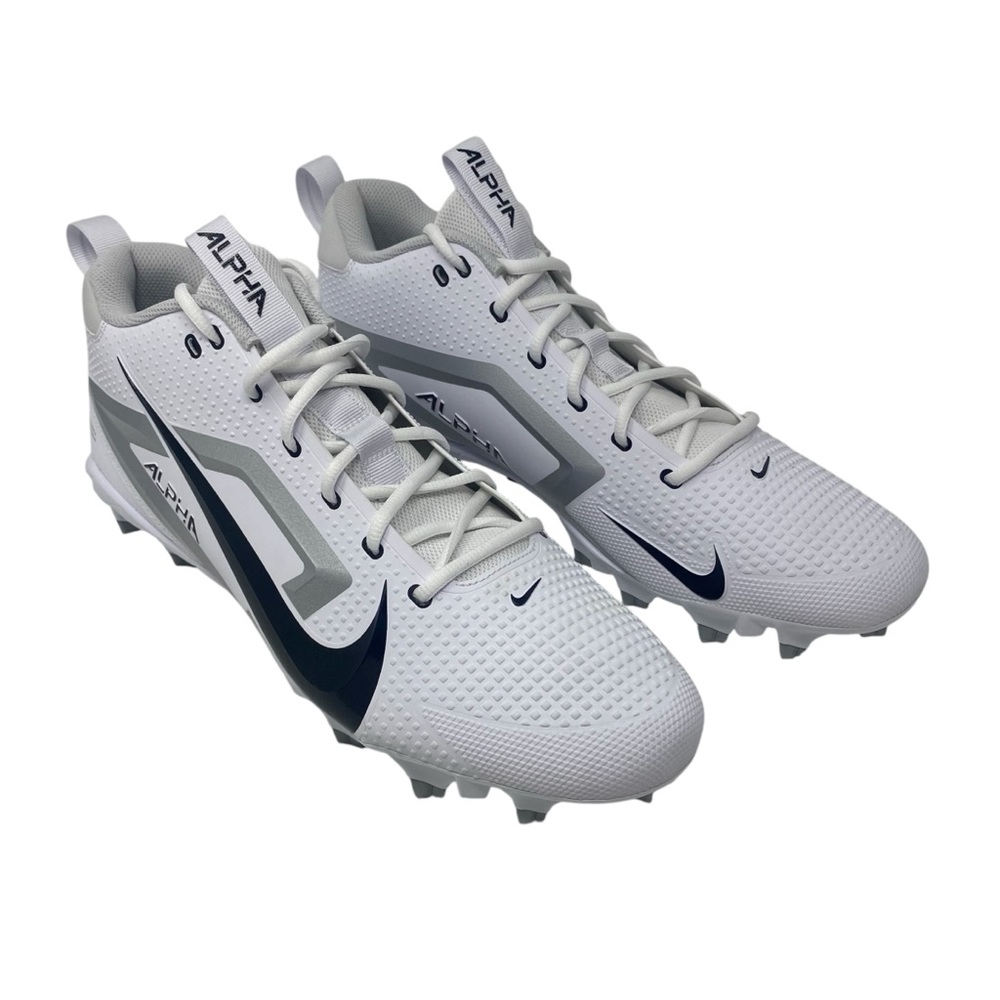 Nike Alpha Menace‎ 4 Varsity Molded Football Cleats Men’s Sz 15 White Black NWOB